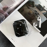 Travel Marble Pattern Hard PC Headphone Protective Case