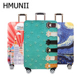 HMUNII World Map Design Luggage Protective Cover For 18 to 32 Inches