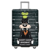 HMUNII World Map Design Luggage Protective Cover For 18 to 32 Inches