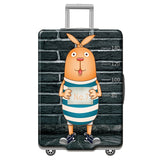 HMUNII World Map Design Luggage Protective Cover For 18 to 32 Inches